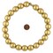 The Bead Chest Natural 20mm Wooden Beads in Yellow Gold for Jewelry Making – Round Loose Wood Spacer Beads I Approximately 22 Beads